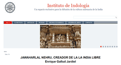 Desktop Screenshot of institutodeindologia.com